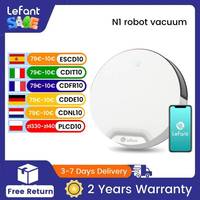 Lefant N1 Robot Vacuum Cleaner, Suction Power 4500PA, 4 Cleaning Modes, App Control, Up to 165 Minutes Autonomy