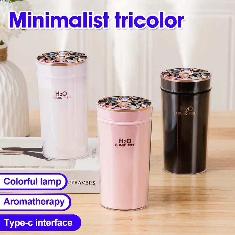 Wireless Humidifier Mini USB Aroma Essential Oils Diffuser Color Night Light Perfume Aromatherapy Air Purifier Car Home Bedroom