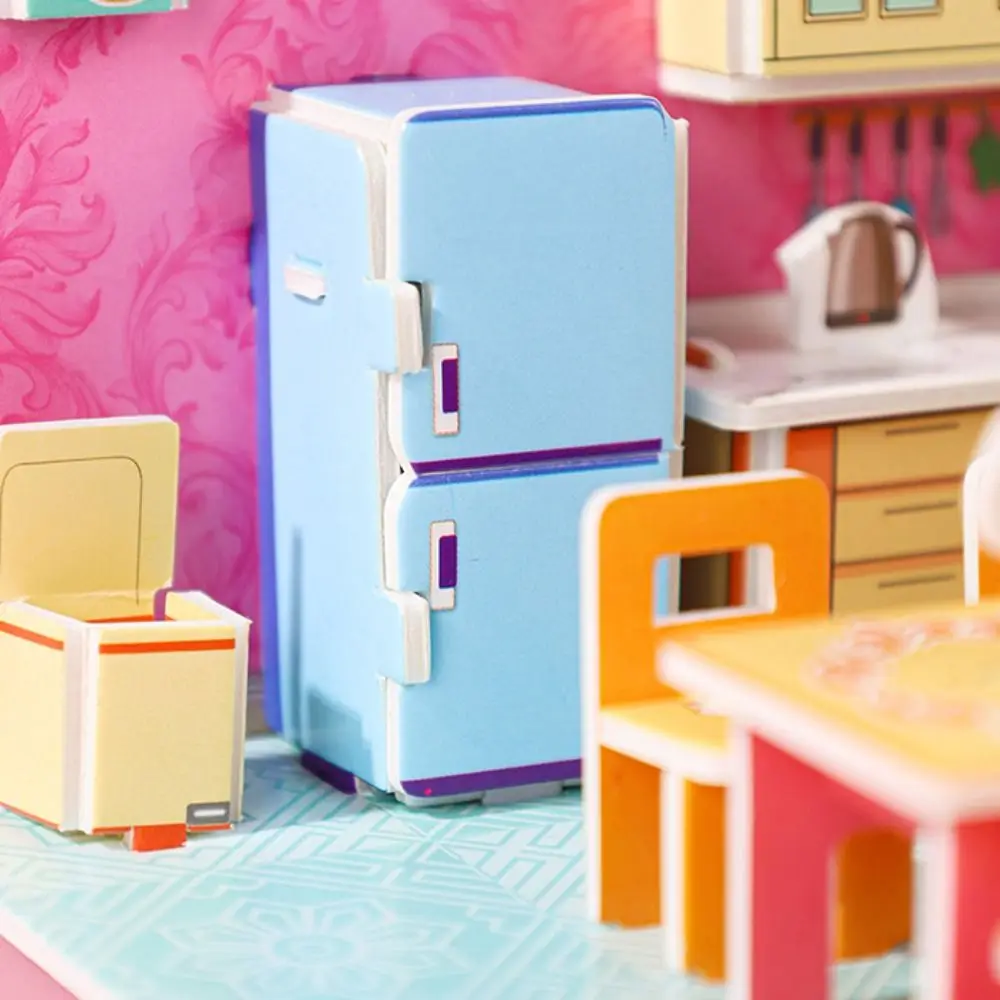 

3D модель 3D Модель комнаты Головоломки Игрушки Кухня Спальня 3D Комната Картон Гостиная Ванная комната Модель Ремесленные игрушки Веселые декоративные