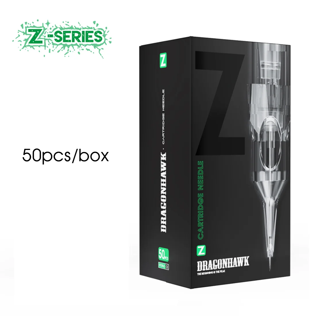 Dragonhawk Z Series 50 Per Box RL/RLT/RS Cost-effective Tattoo Needle Cartridge for Multi-brand Rotary Tattoo Machines