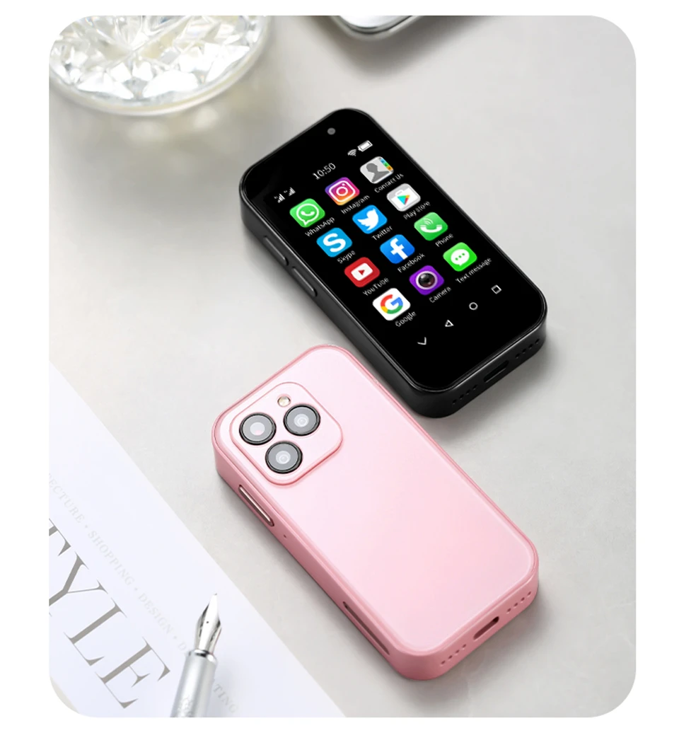 SOYES XS14 Pro 3.0in 4G Mini Smartphone Android 9.0 Dual Sim Face ID Dual Camera WIFI Bluetooth FM Hotspot GPS OTG Mobile Phone