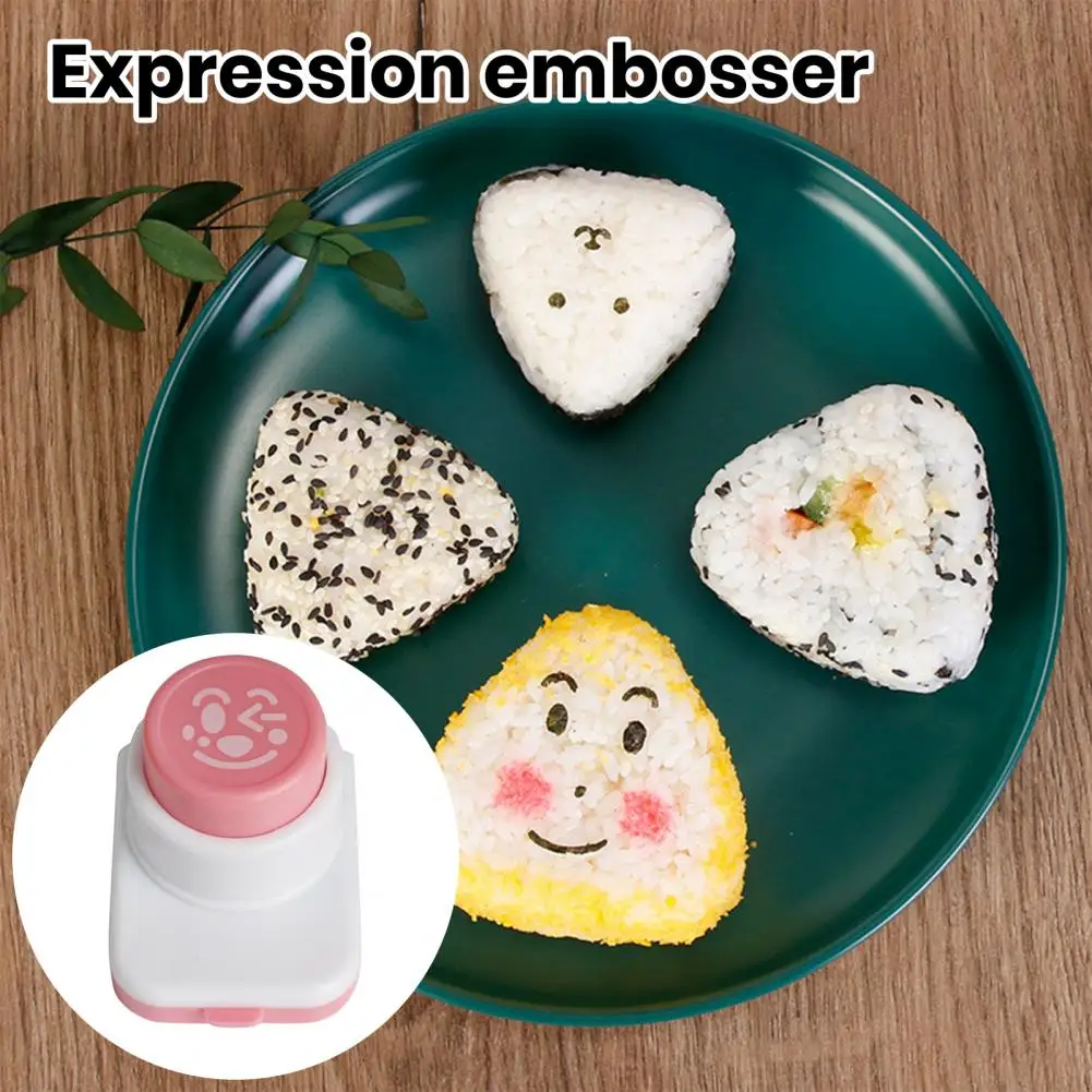 Embossing Mold Cartoon Smile Rice Ball Mold Expression Embosser Multi Shape Cute Face Cutter Cookie Tools