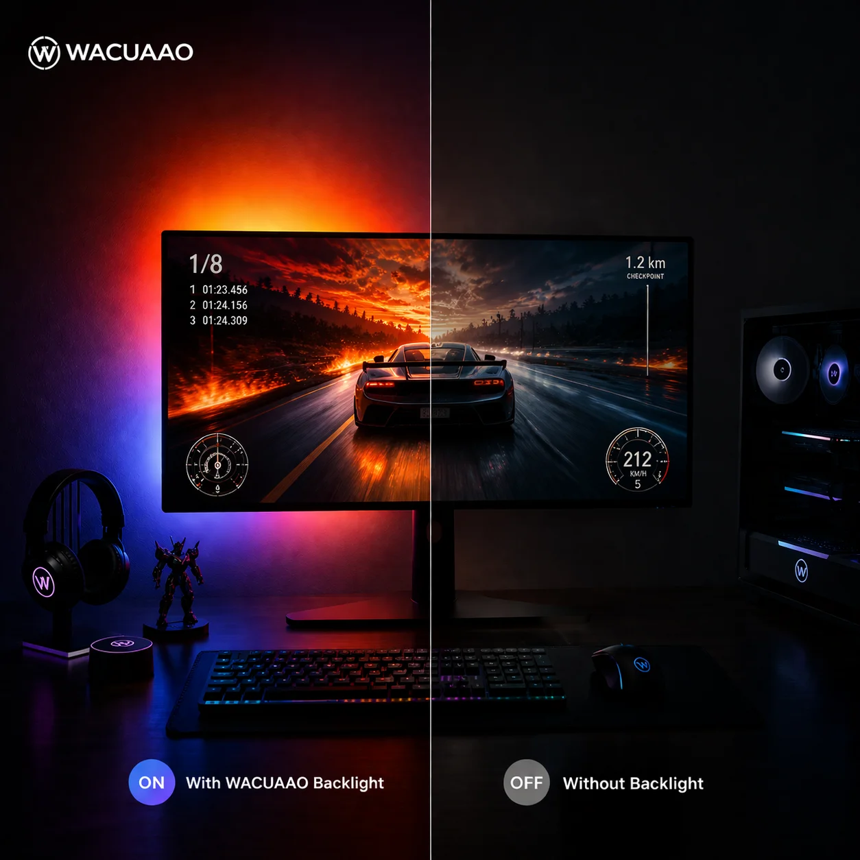 Rétroéclairage synchronisé WAC - Pc Gaming Setup avis et prix