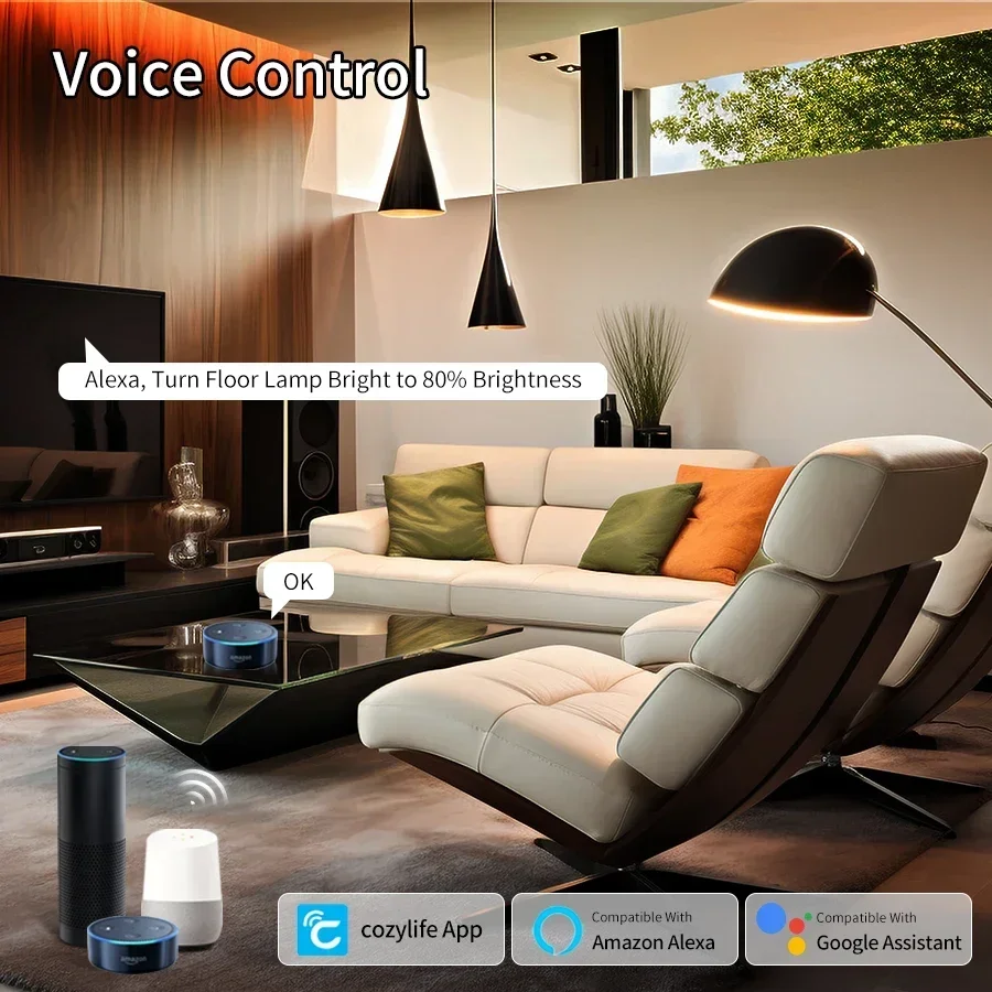 Cozylife 220 فولت 110 فولت واي فاي لمبة LED ذكية 12 واط 15 واط 20 واط E27 ضوء داخلي بارد ودافئ أليكسا جوجل المنزل معا التطبيق توقيت يعتم