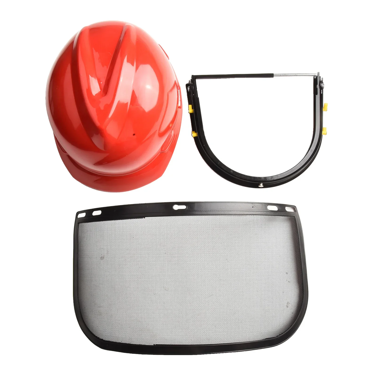 

Helmet Safety Masker Netz Plastic+Mesh Working Brushcutter Chainsaw Face Mesh For Lawn Mower Objects Red+Black