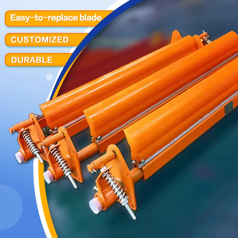 Polyurethane PU conveyor belt sweeping brush Polyurethane V-shaped scraper grinding block conveyor belt cleaner