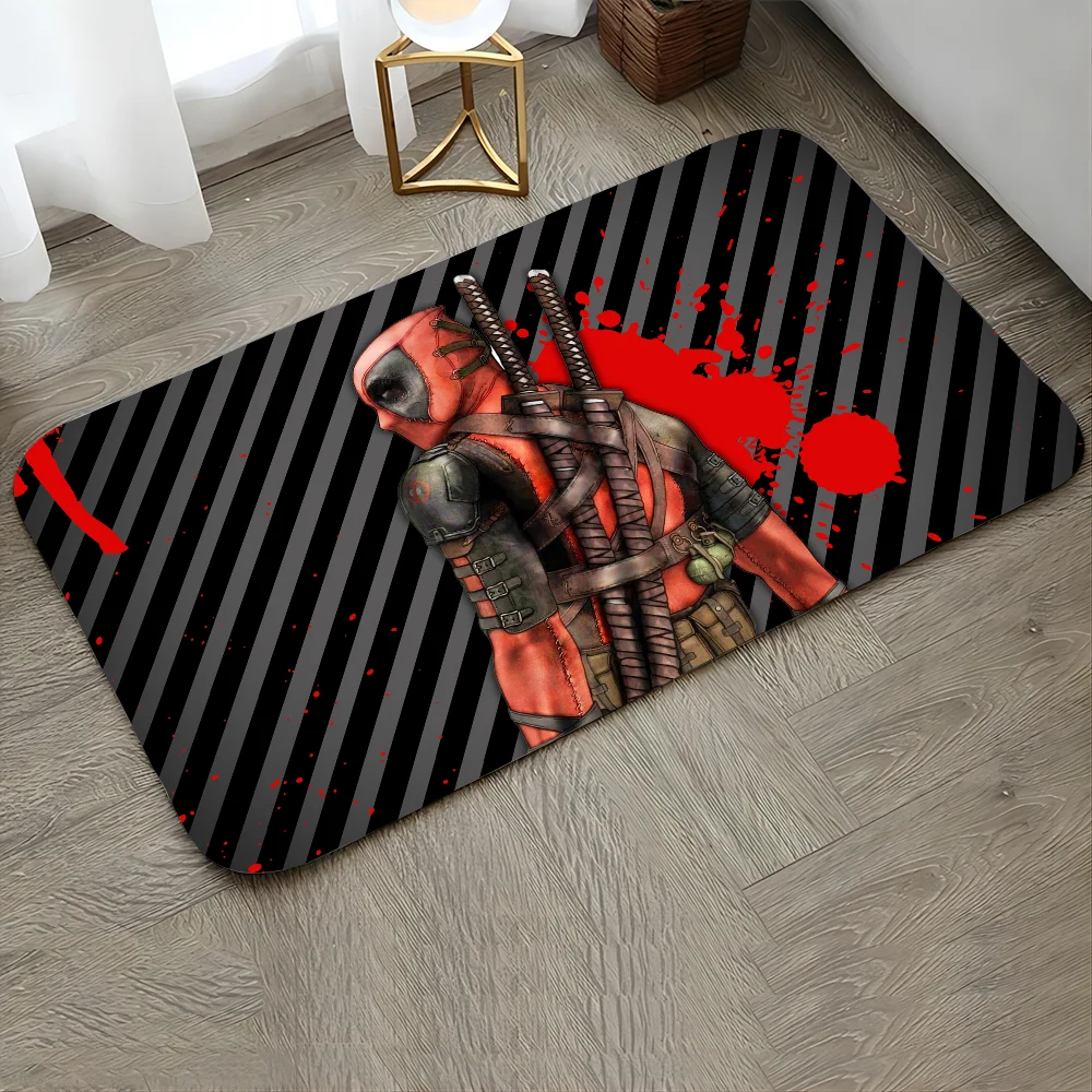 1PC Deadpool Floor Mat Door Mat For Bathroom Kitchen Long Corridor Carpet Non-Slip Living Room Rug Home Decor