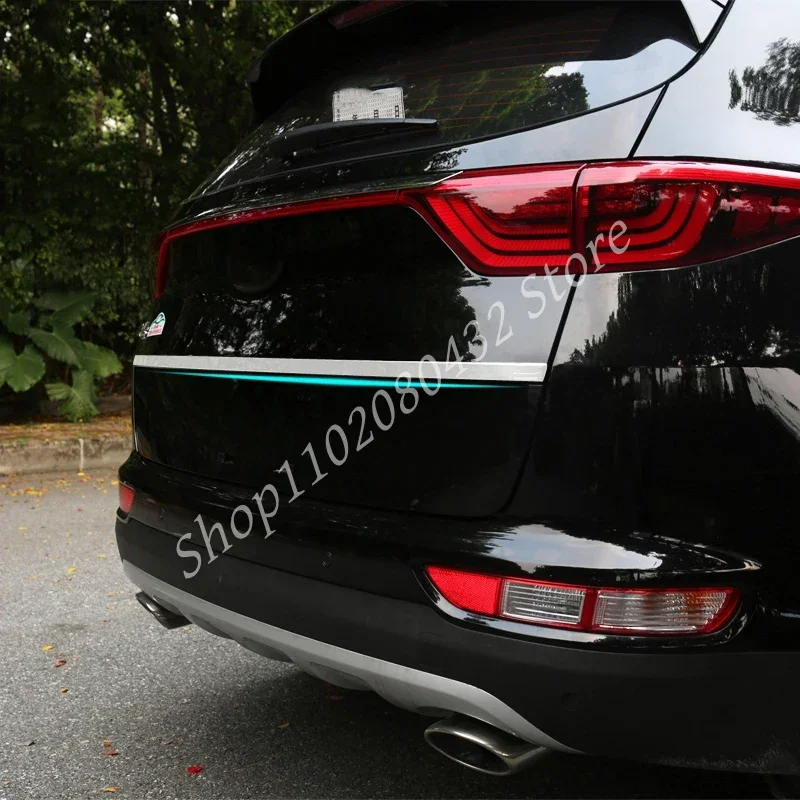 Für Kia Sportage QL 2017 2018 2019 2020 Chrom Hinten Stamm Deckel Heckklappe Abdeckung Trim Hatch Türgriff Molding Streifen Auto Styling