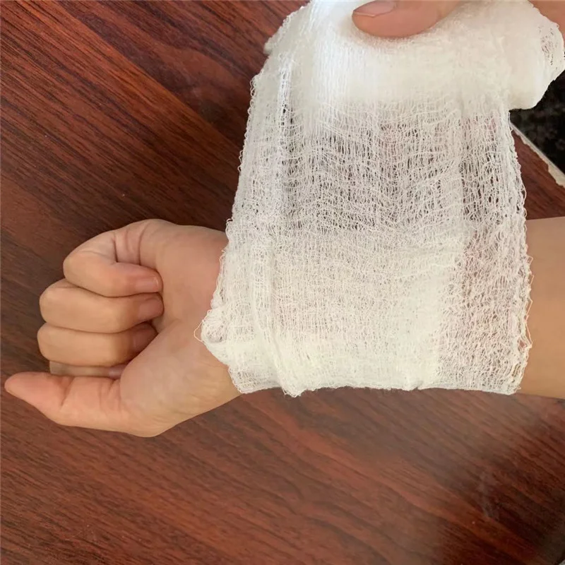 Sterylna gaza pakowana próżniowo, opatrunki ratunkowe, bandaże hemostatyczne, rolka gazy z składaniem Z.