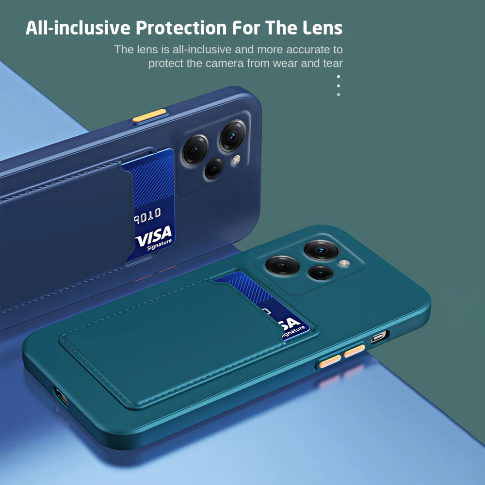 Para Xiaomi Poco X5 Pro funda con ranura para tarjetas funda cuadrada de silicona para teléfono Xiomi Poco X5 x 5 5x x5pro pocox5 pro Fundas a prueba de golpes