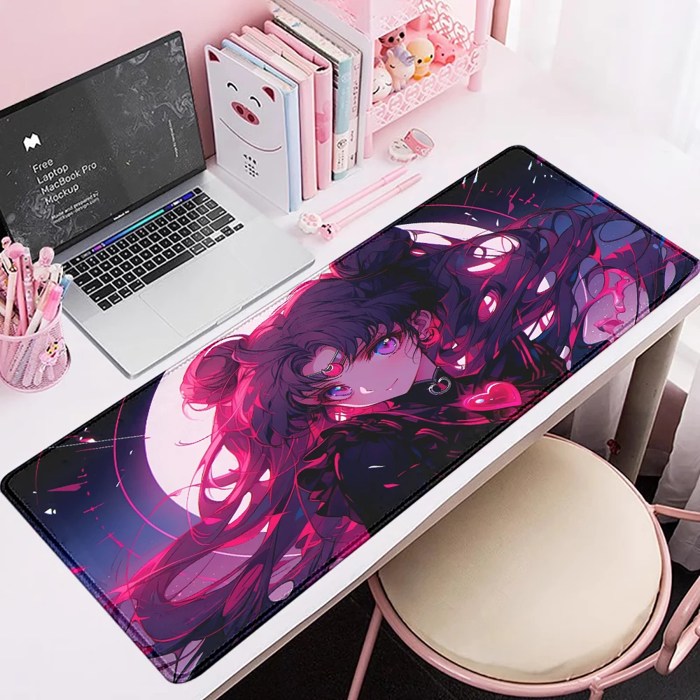 

Sailor Moon AI Mouse pad Gaming Accessories XXL Office Gamer Keyboard Desk Mat Non-Slip Laptop Notebook rubber kawaii Mouse pad