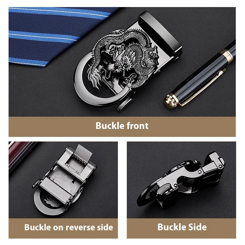 Men's belt buckle, automatic belt ratchet belt accessories, suitable for 3.5cm belt, men's fashion belt buckle