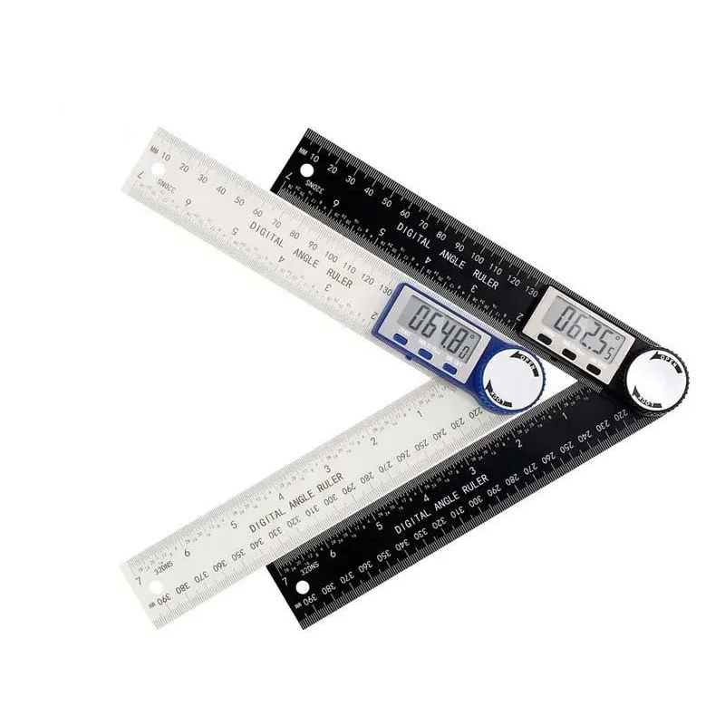 Electronic Digital Angle Ruler Angle Gauge ABS Plastic Woodworking Ruler  Angle Measuring Instrument Multifunctional 360 Degree