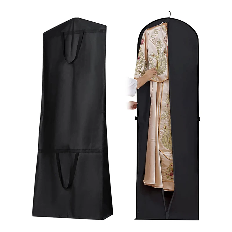 Large Clothes Storage Bag Home Coat Suit Hanging Clothes Bag Foldable Suit Wedding Dust Cover Cover Set Clothe Organization