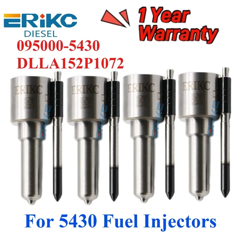 

Форсунка для впрыска дизельного топлива 095000-5430 DLLA152P1072 DLLA 152 P 1071, форсунка Common Rail 093400-1072 для топливных форсунок 5430