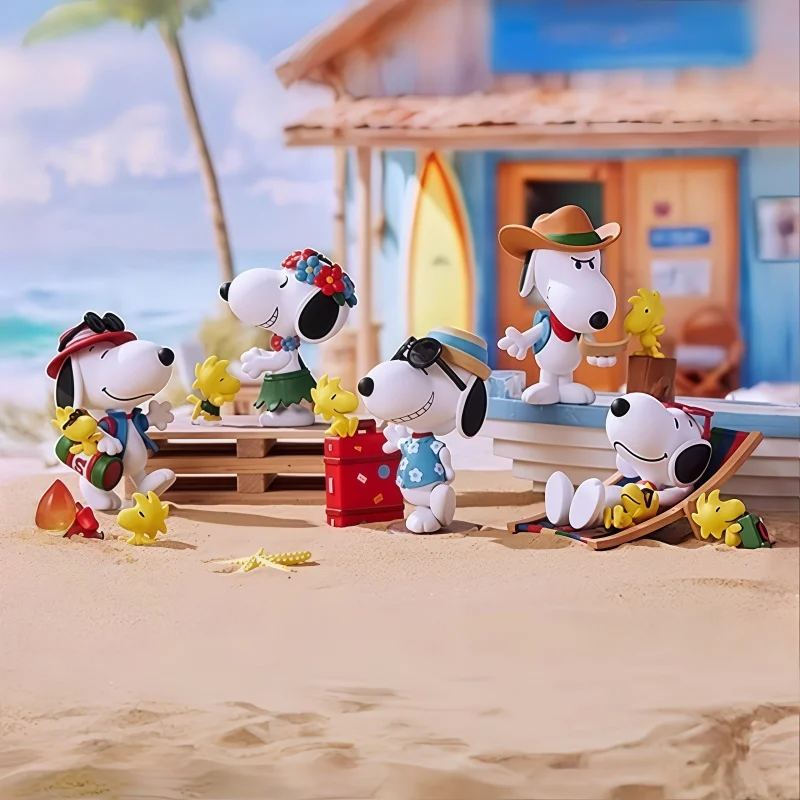 

Аутентичные в наличии Miniso Snoopy Travel Partner Series слепая коробка модные милые украшения ручной работы для рабочего стола праздничный подарок на день рождения