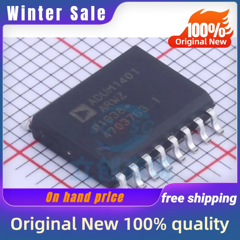 5PCS New original ADUM1401ARWZ ADUM1401BRWZ ADUM1401CRWZ SOIC-16 quality goods