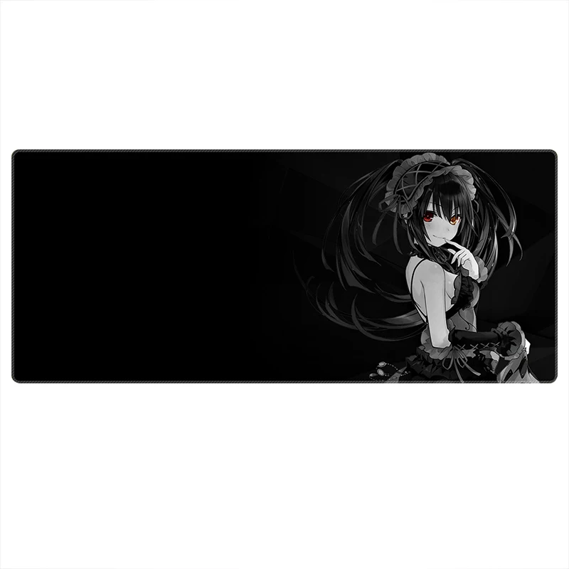 Tokisaki Kurumi Large Mouse Pad Date A Live Mouse Pad Laptops Gaming Accessories Keyboard Desktop PC Gamer Anime Rubber Mousepad