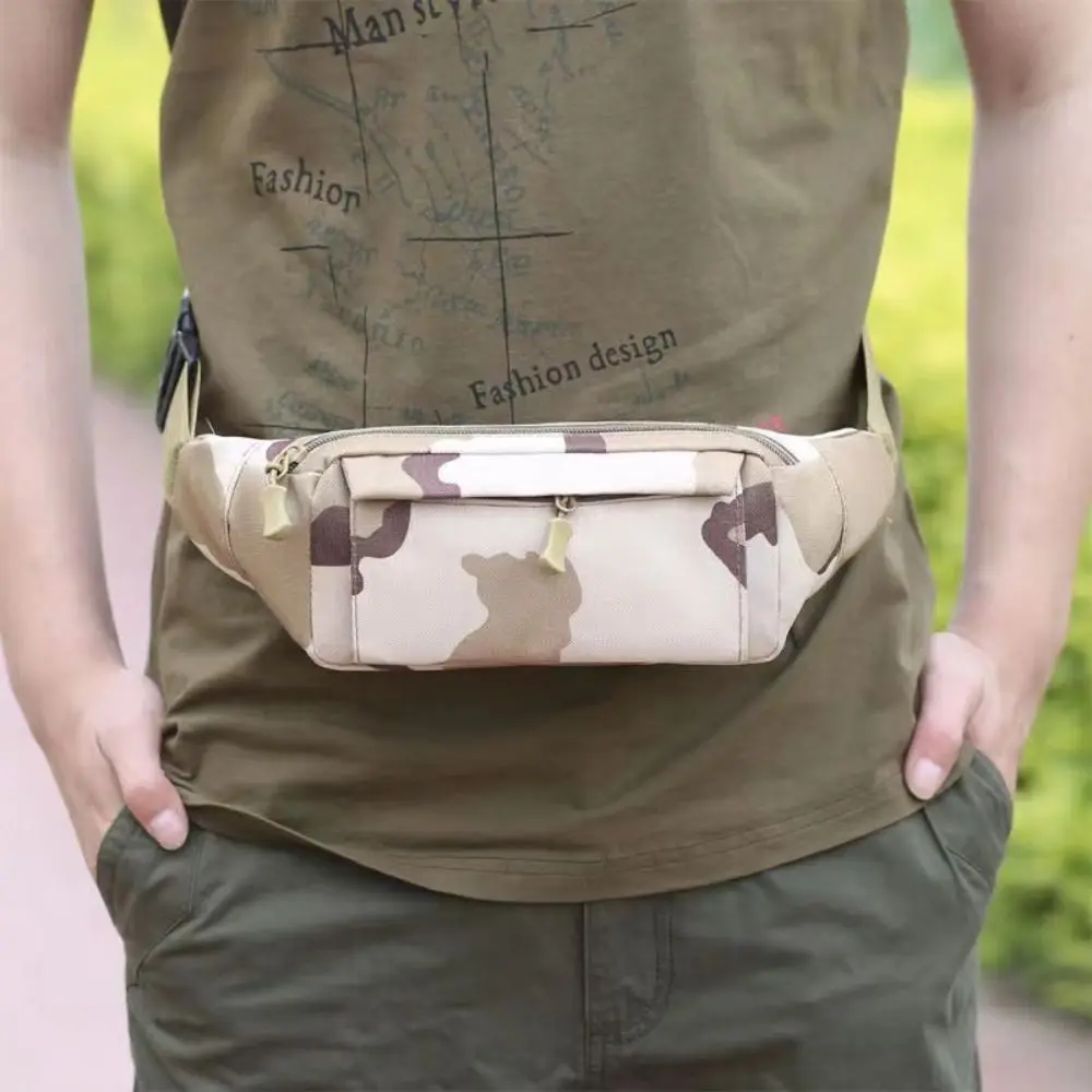 Men\'s Waist Bag Pouch Shoulder Belt Bags Hip Sack Oxford Cloth Belly Waterproof  Male Banana Fanny Pack Phone Bag