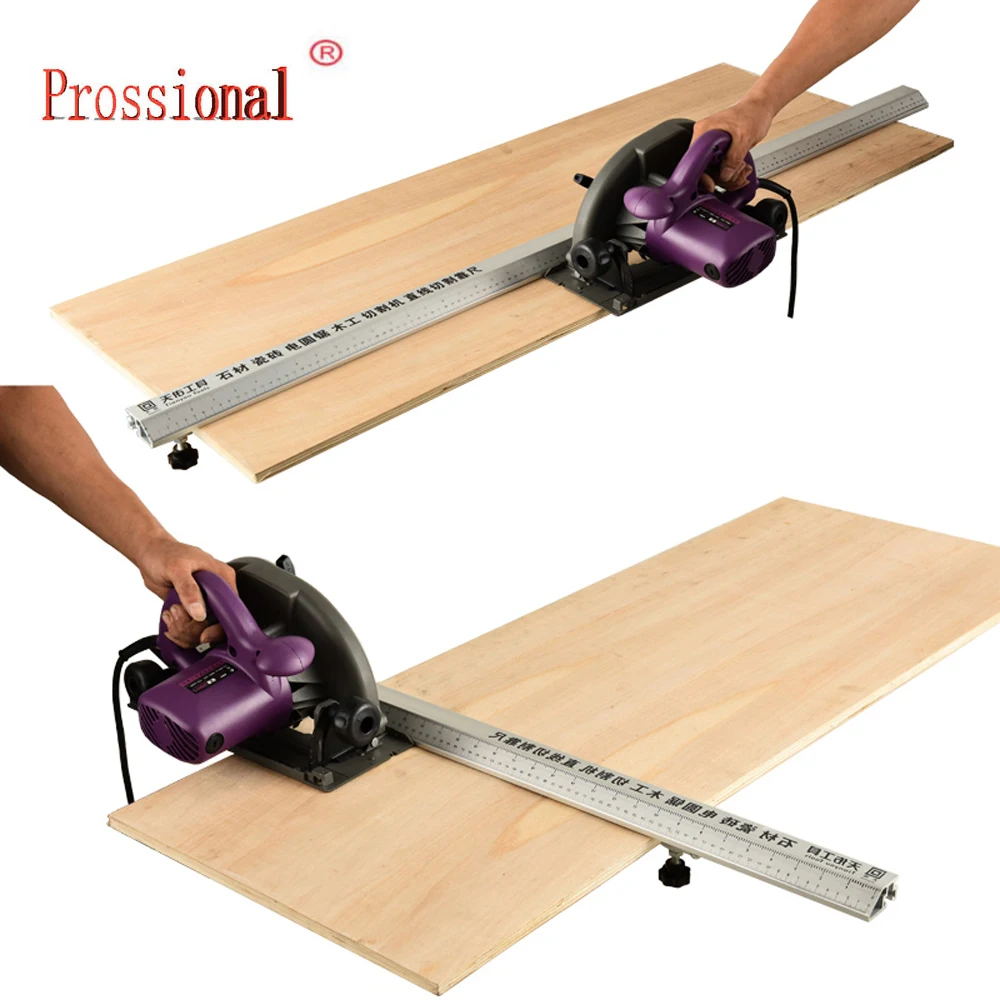 2023 Circular Saw Cutting Machine Guide Foot Ruler Guide Tool3in1 45 Degrees Chamfer Fixture Angle Cutting Helper  Flip saw