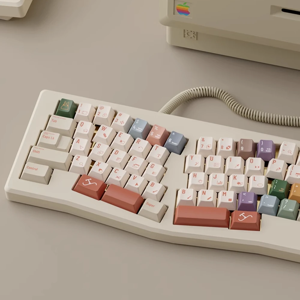 أغطية مفاتيح Aier الأصلية Tutekys Keycap PBT صبغ التسامي أغطية مفاتيح للوحة المفاتيح الميكانيكية MX Switch