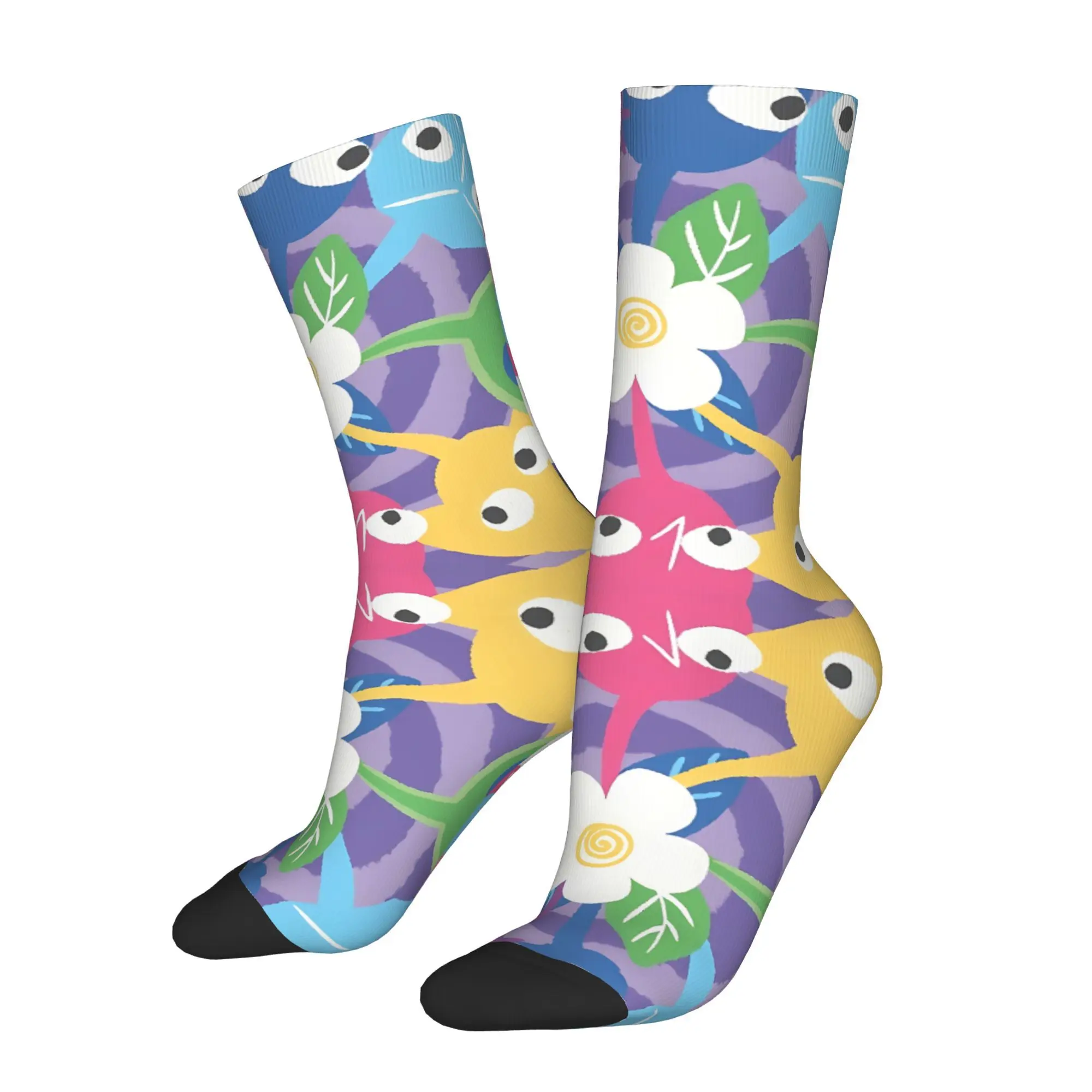 

Зимние носки унисекс Pikmin Rainbow Happy Socks Crazy Sock в уличном стиле