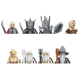 Orc Elves Azog Goblin Sauron Aragorn Saruman Frodo Bilbo Gandalf Lord Rings Knights Set Building Blocks Mini Action Figure Toys