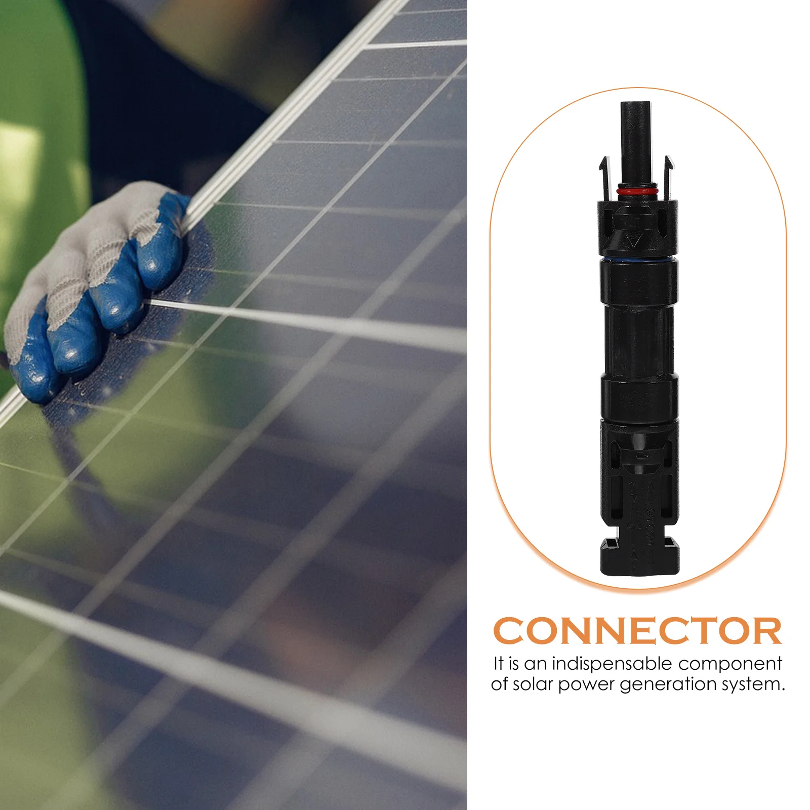 

4 шт., 10 А, фотоэлектрический разъем, кабельный разъем для солнечной панели, водонепроницаемый держатель предохранителя для солнечной энергетической системы, защита от ультрафиолета