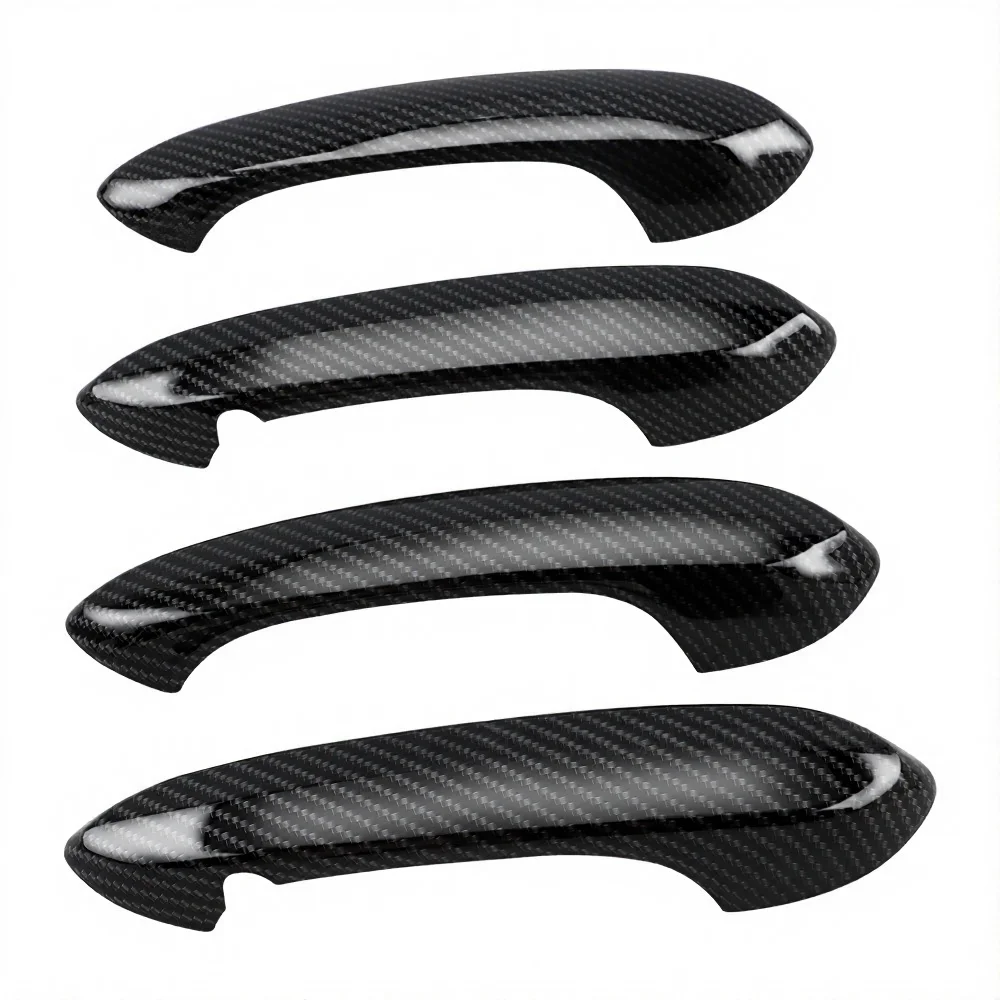 Modified ABS Polished Finish Easy Installation Pattern Decoration Sticker Door Handle Protection for BMW 1/3/5 Series