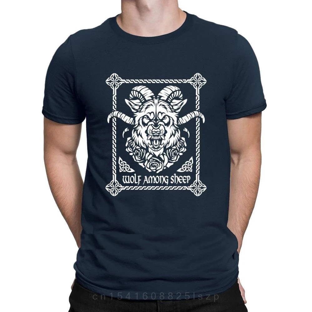 Wolf Among Sheep T shirts top tee Building slim Customize t shirt for men plus size clothing Summer Style Anlarach fitted