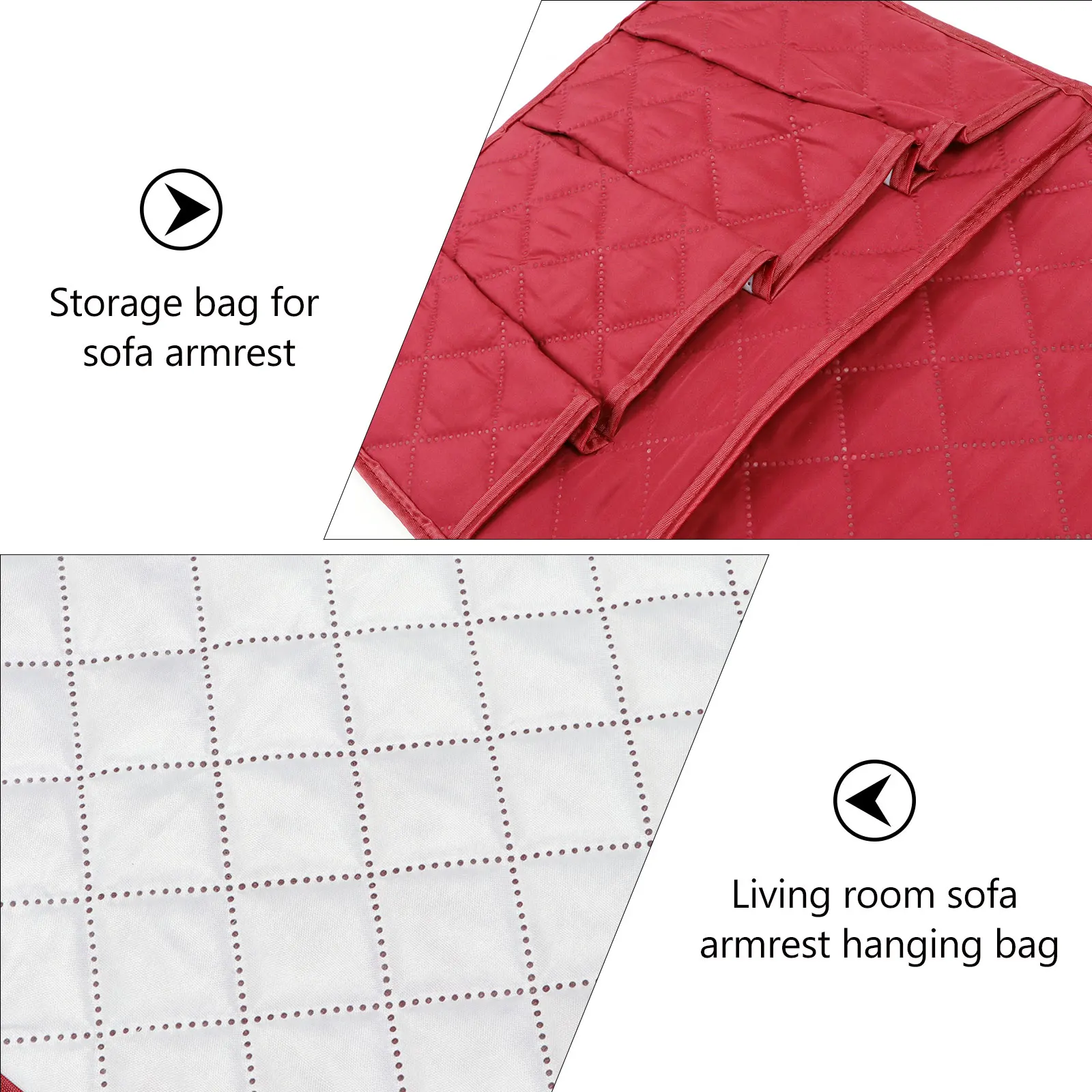 

4 Pockets Sofa Armrest Organizer Hanging Storage Pouch Polyester for Remote Controller Bath Room Cabinet Essentials Gift