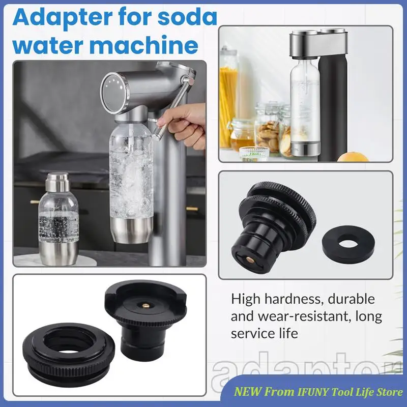 

Soda Cylinder Stream Thread Converts Adapter Match Cube Tank Female DUO/ART/GAIA To Male Tr21-4 Easy Install Easy To Use Black N