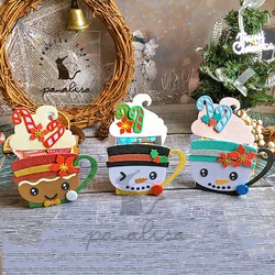 Panalacraft Christmas gingerbreadman snowman Cup metalowe wykrojniki diecut scrapbooking papier do albumów ręcznie robione kartki tłoczenie