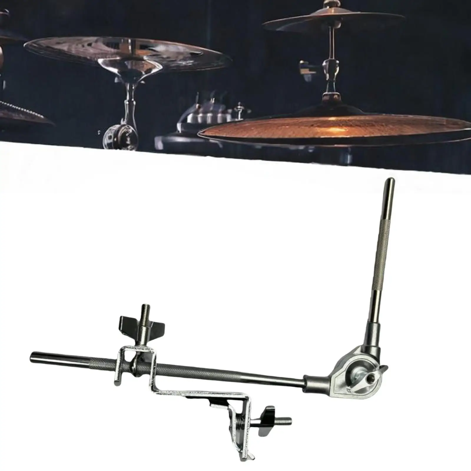 

Percussion Accessory Drum Cowbell Mount,Drum Extension Stand Clamp Attachment, Cowbell Holder Cowbell Clamp Rod