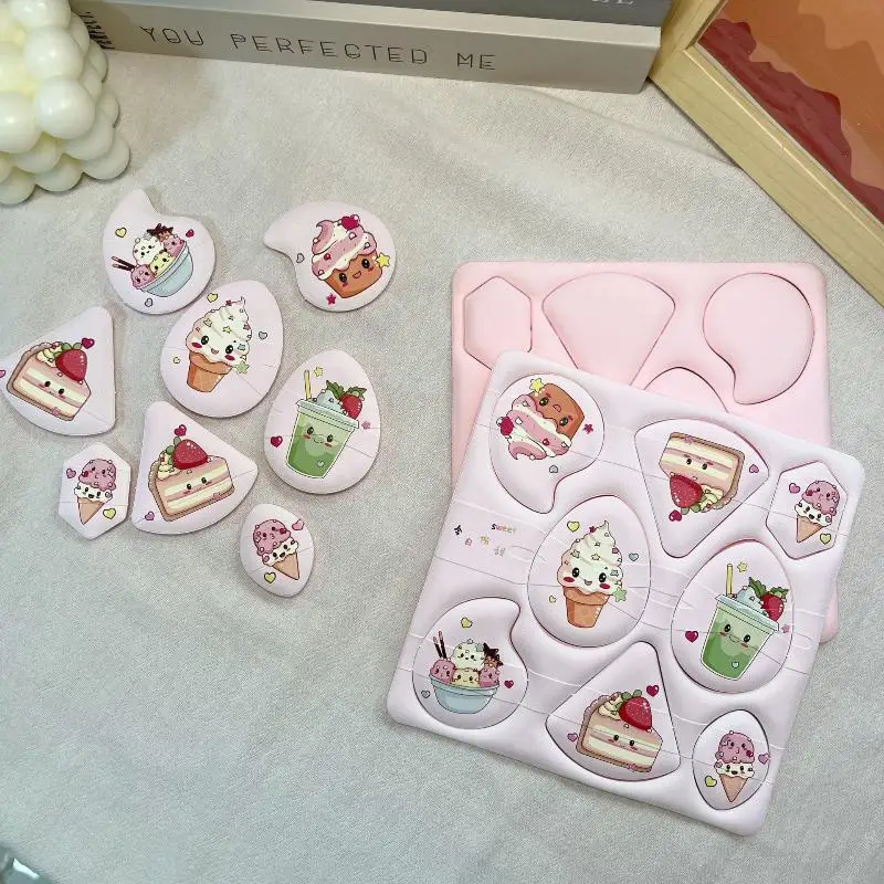 8 個ソフト化粧パフ化粧パフブレンダーセットマルチシェイプソフトタッチスポンジ毎日のメイクアップ美容ツール