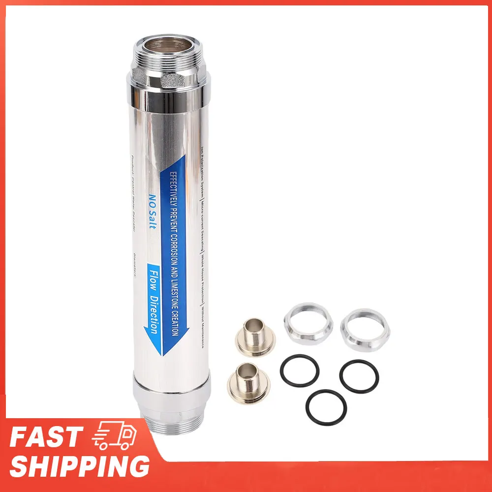 DN15/20 Water Softener Non Salt Easy To Install Magnetic Single Outlet Scale Water Softener System Stainless Steel for House