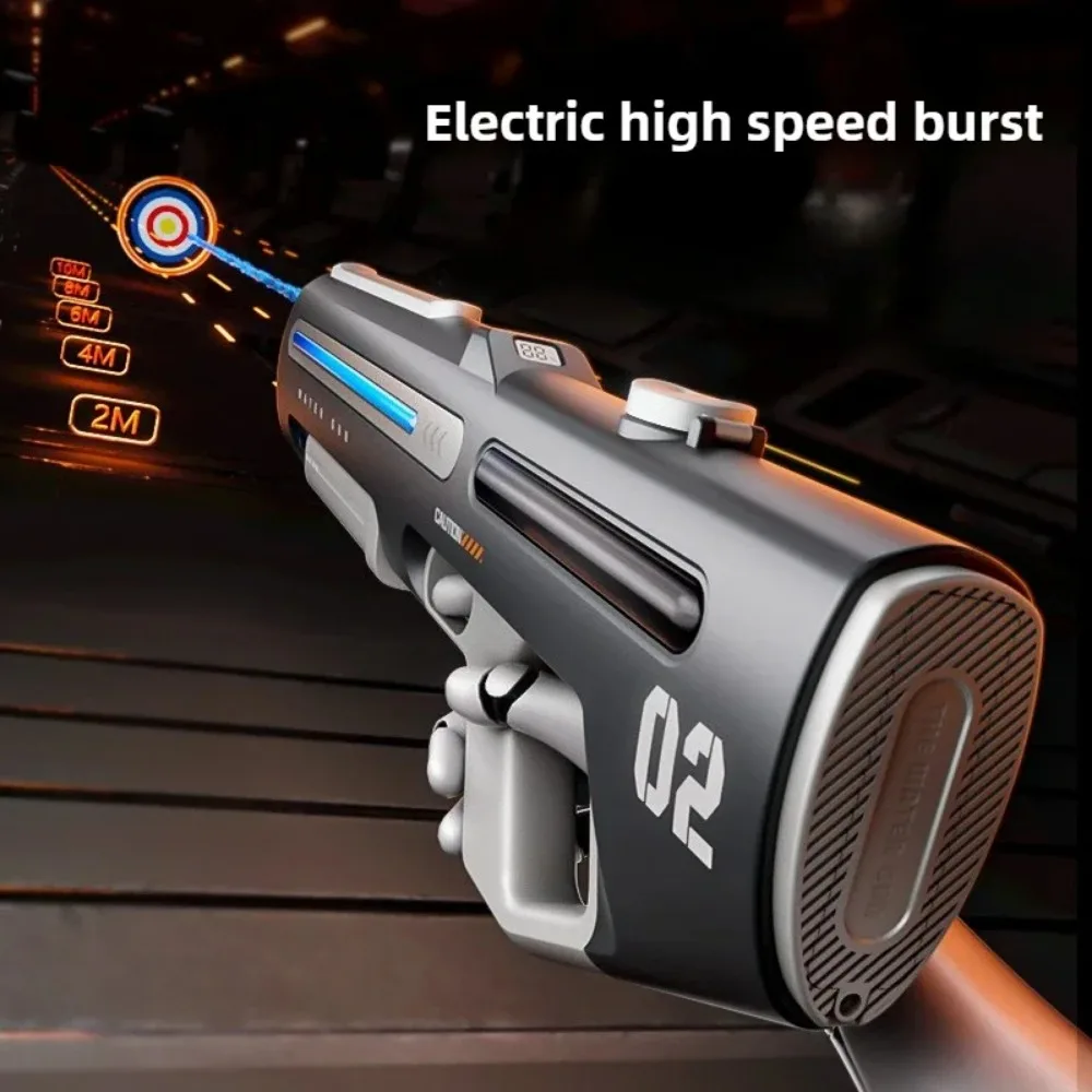 Nuovo impulso elettrico continuo a lungo raggio pistola ad acqua di tiro grande capacità giocattolo da spiaggia estivo all'aperto per regalo per bambini