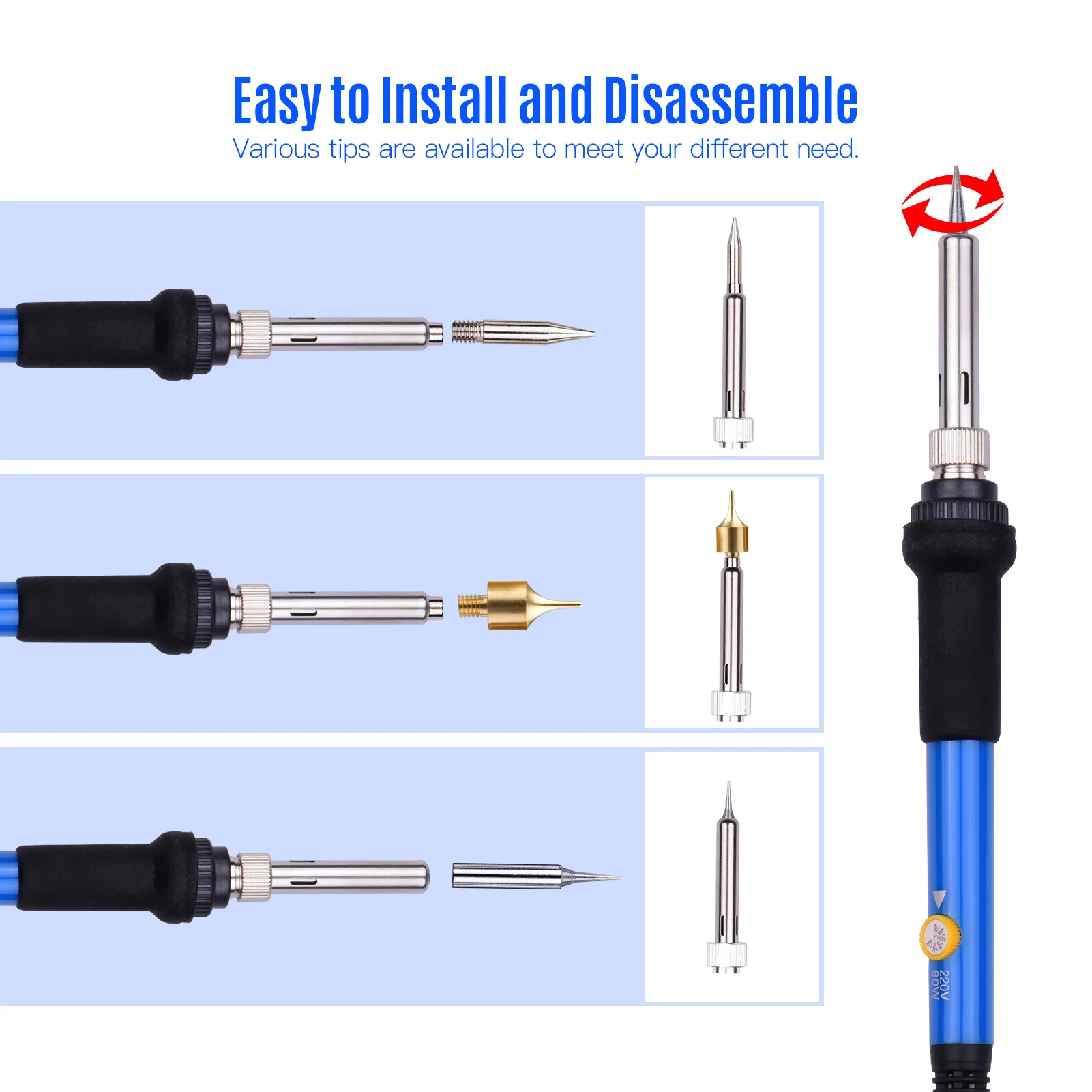 79PCS Kit di strumenti per la combustione del legno Set di saldatore per penna pirografica professionale temperatura regolabile da 200-450 ℃ per