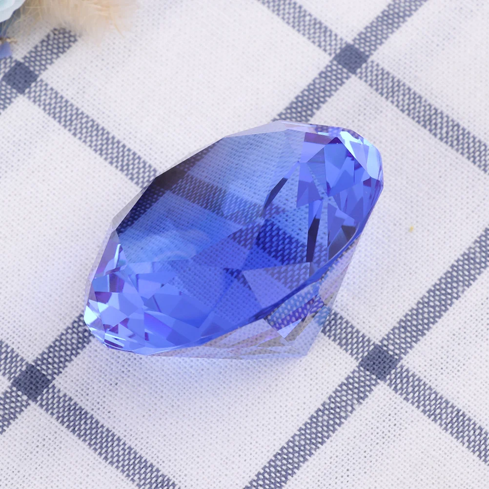 

40Mm Crystal Diamonds Craft Beautiful Diamond Decor Item for Romantic Home Wedding Setup Fake Diamond Party Ornament Blue