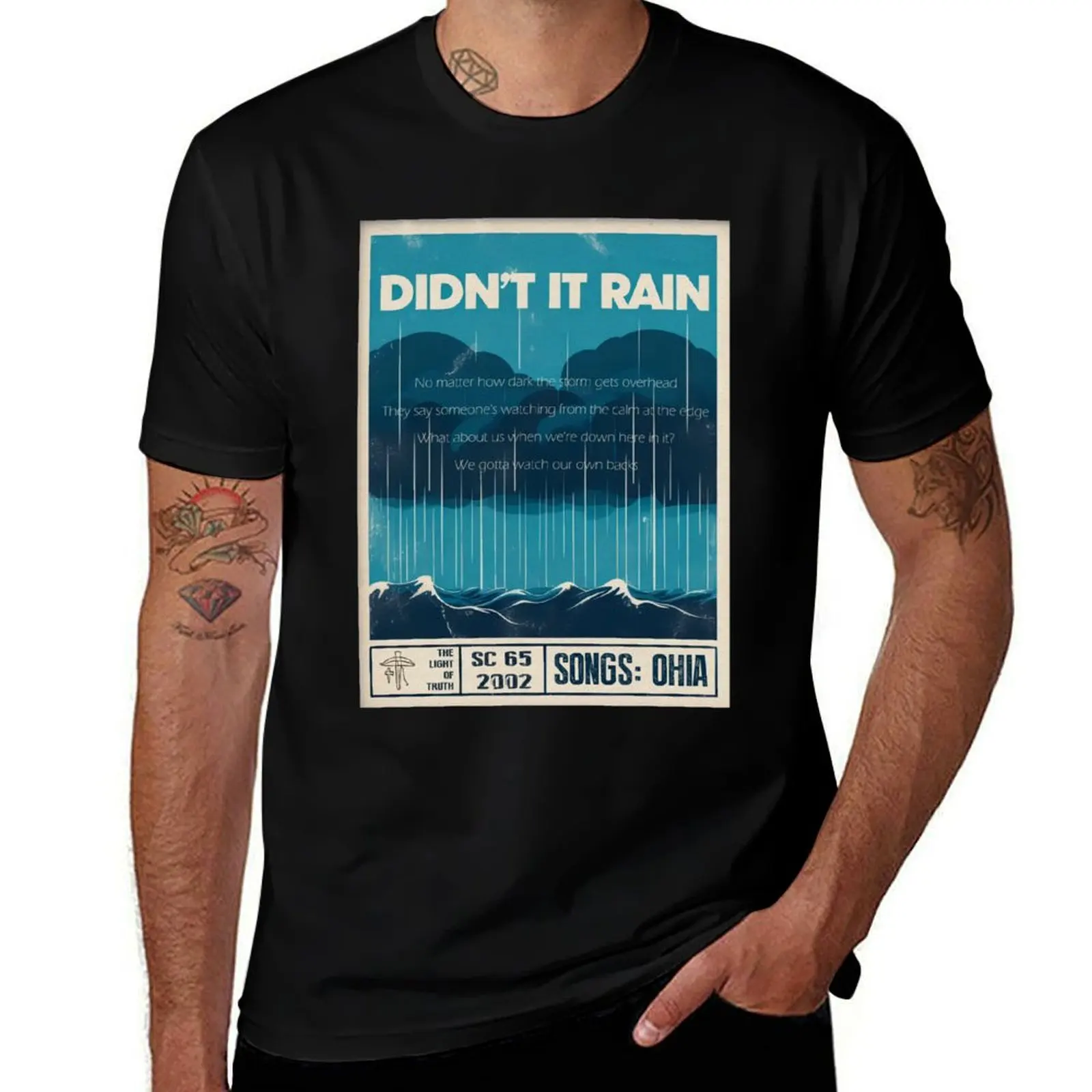 Didn't It Rain on Jason Molina - Songs: Ohia T-Shirt man t shirt heavy cotton T-Shirt