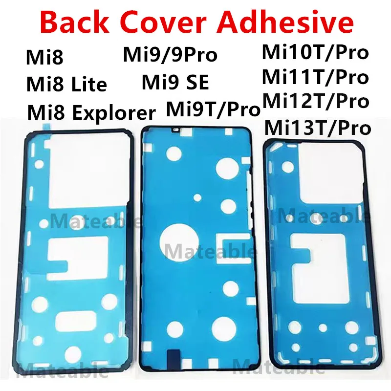 For Xiaomi Mi 13T Pro 12T 11T 10T 9T 9 Lite 8 Explorer SE Back Battery Cover Adhesive Sticker Rear Housing Sticker Tape