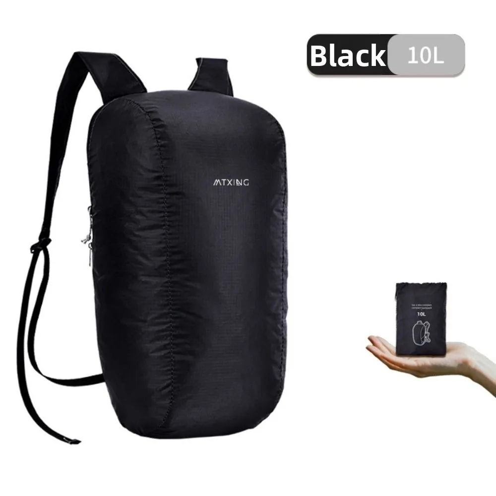 

High Quality 10L Packable Backpack Lightweight Ultralight Handy Travel Daypack Bag Foldable Outdoor Folding Bag For Men Women