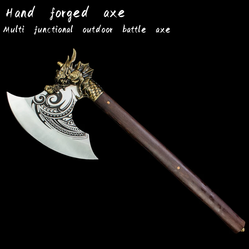 Handmade forging axe, household bone chopping faucet, bone chopping strict selection, multi-purpose outdoor battle axe