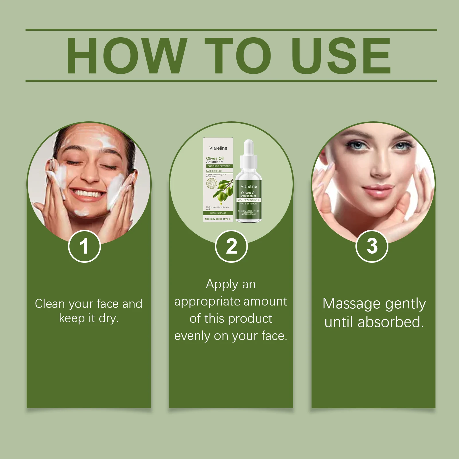 سيروم زيت الزيتون فيراريلاين للوجه مضاد للأكسدة مهدئ لتحسين الخشونة ومغذي عميق وتنعيم بشرة الوجه