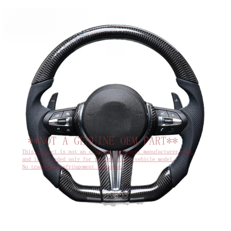 For Bmw Carbon Fiber Steering Wheel F30 F10 F11 F15 F16 F20 F25 F48 F01 E70 E71 E87 E90 Horn Cover Decorative Cover