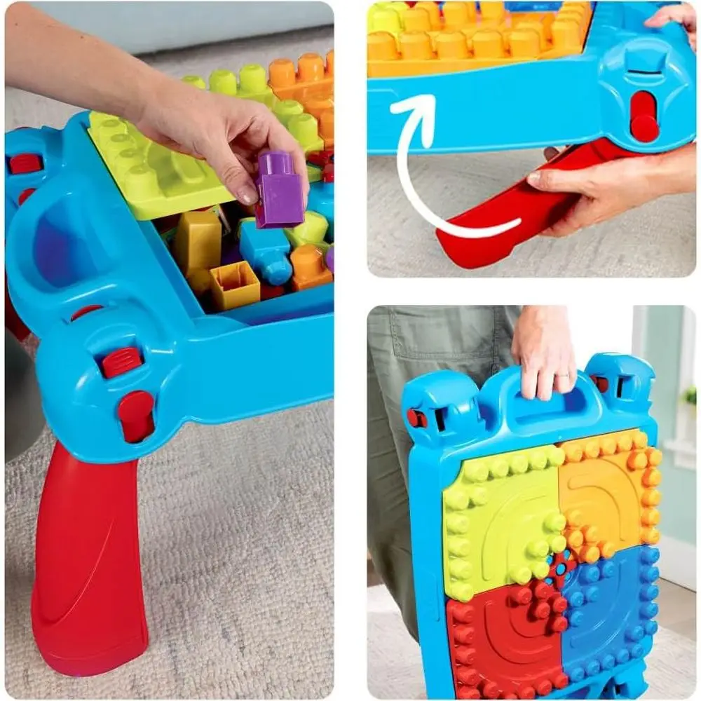 Mega Bloks Toddler Activity Table with 30 Blocks and Storage for Ages 1+ (Amazon Exclusive)