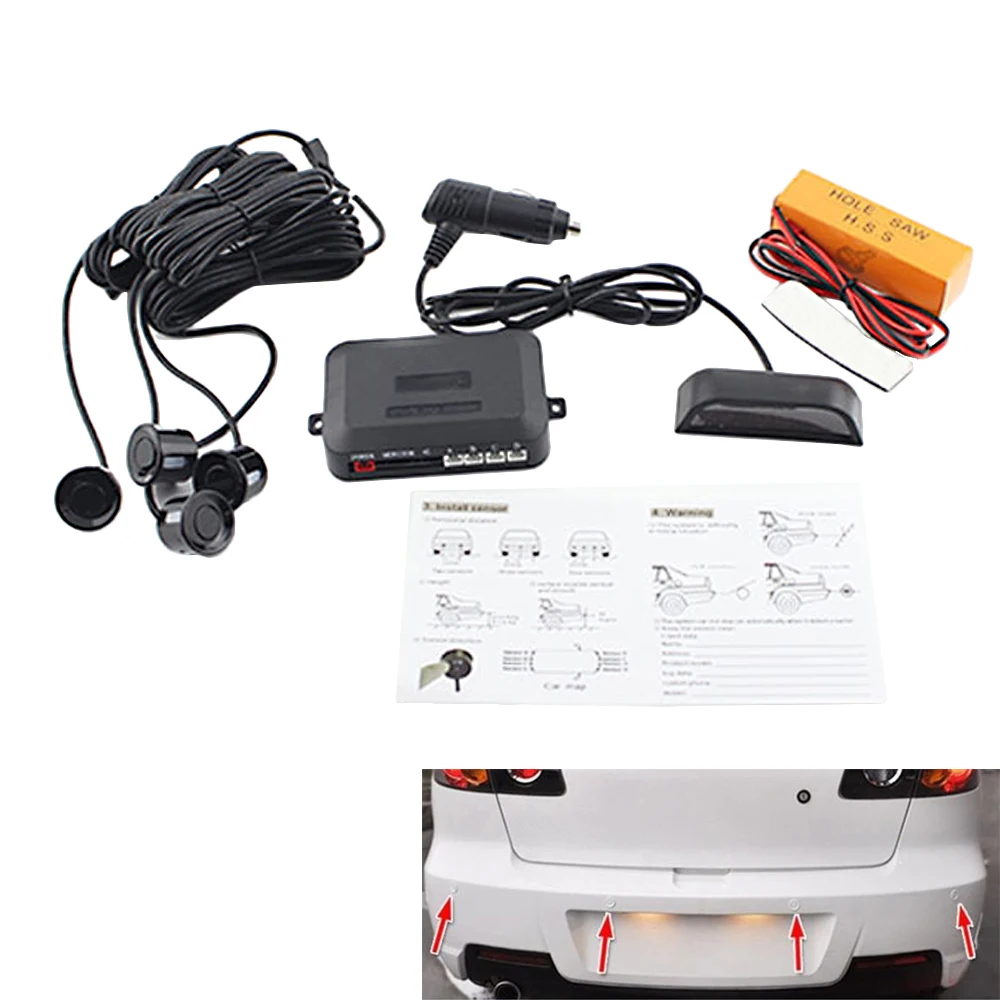 Car Reverse Backup Parking Sensor with Sensitive Radar System Wireless Car Reverse Radar Sensor Kit