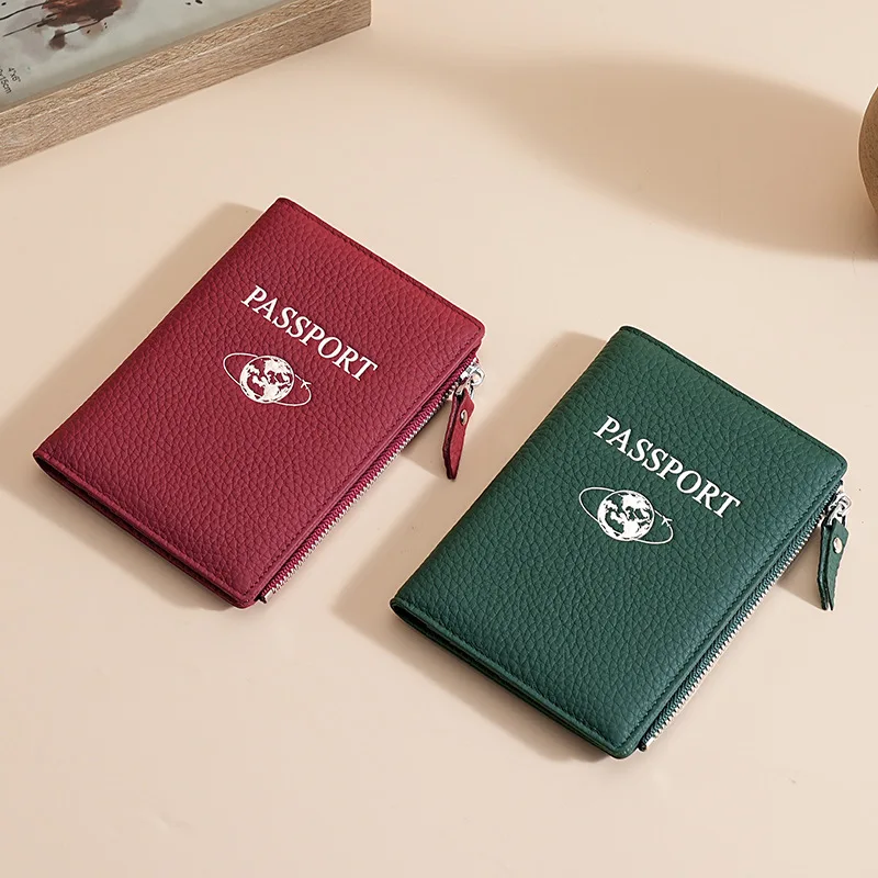 Fashion Passport Holder Travel Wallet Multifunctional RFID Passport Cover Travel Ticket Clip Protective