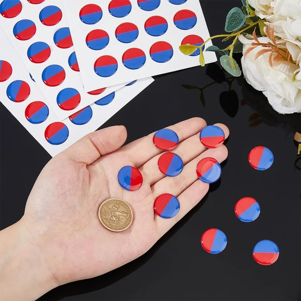 72 قطعة ملصقات المياه الساخنة والباردة 20 مللي متر صنبور تلميح ملصقات للتسمية علامات الساخنة والباردة مقاوم للماء علامات تسمية الصنبور ذاتية اللصق #3