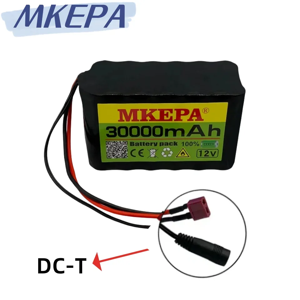 100% True Capacity  3S6P 12V 30000mAh 18650 Lithium-Ion Rechargeable Battery Pack For Scooters Spray And Other Equipment